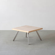 THE LOW TABLE / 砂岩 ブランコドマール × ラバーウッド × Stainless