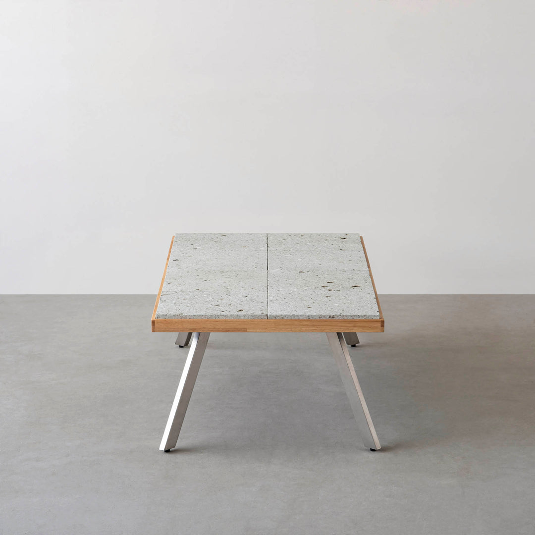 THE LOW TABLE / 大谷石 × ラバーウッド × Stainless – KANADEMONO