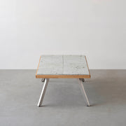THE LOW TABLE / 大谷石 × ラバーウッド × Stainless