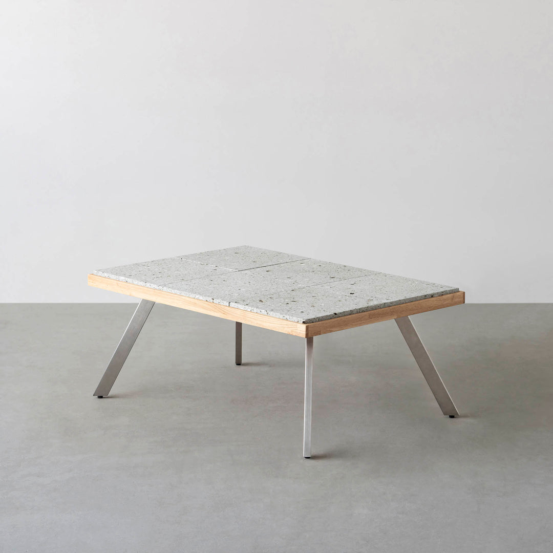 THE LOW TABLE / 大谷石 × ラバーウッド × Stainless – KANADEMONO
