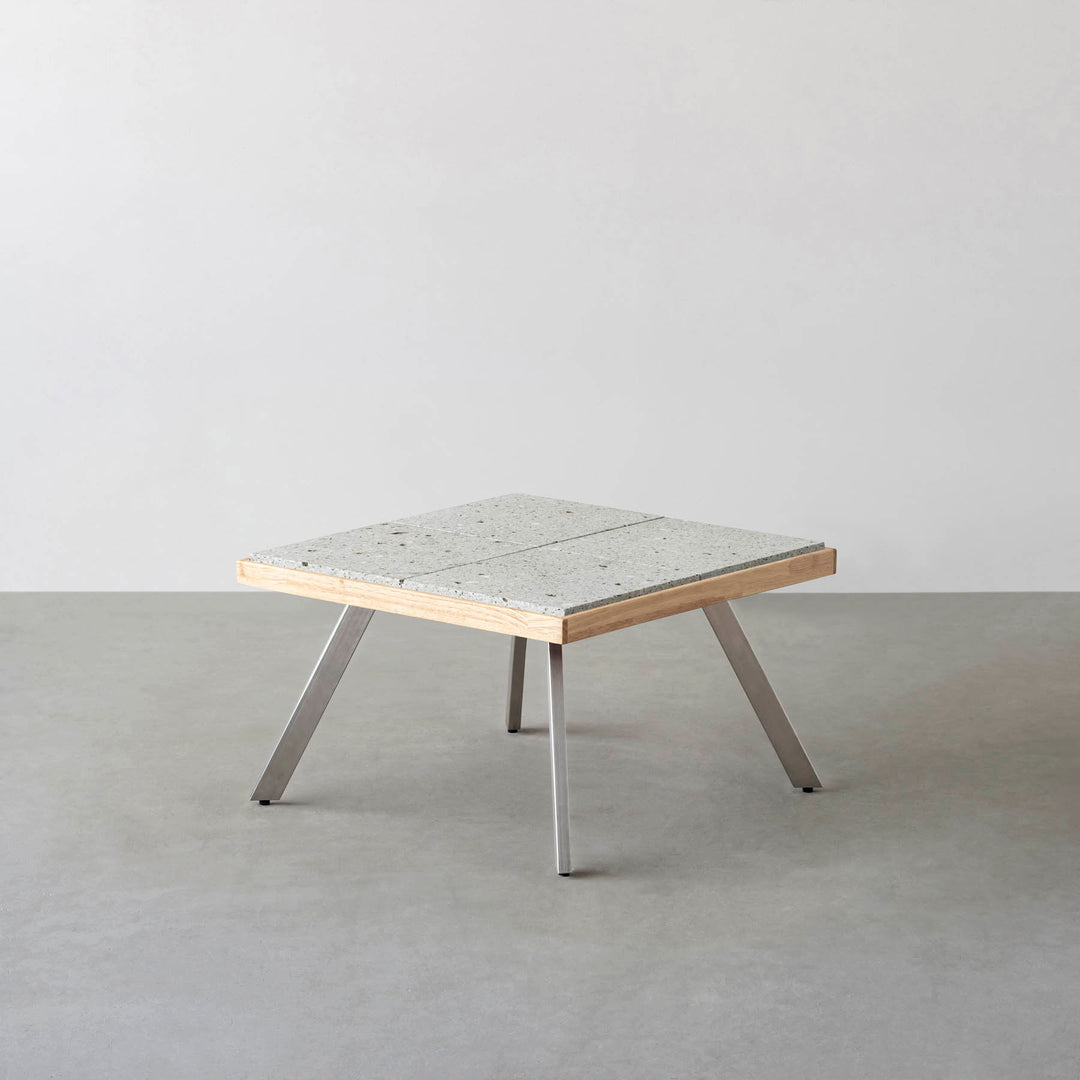 THE LOW TABLE / 大谷石 × ラバーウッド × Stainless – KANADEMONO