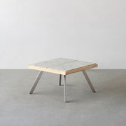 THE LOW TABLE / 大谷石 × ラバーウッド × Stainless