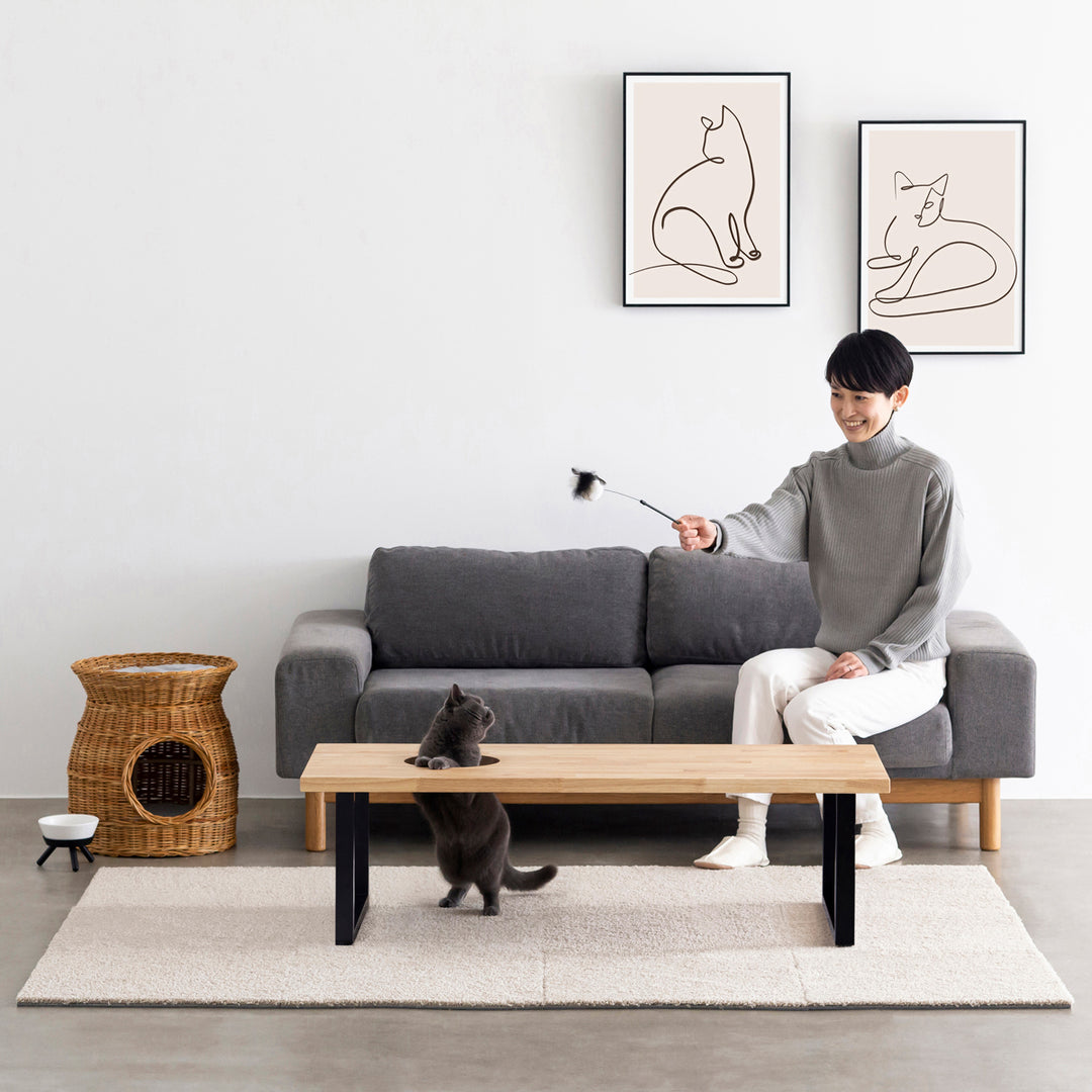 き*ち様 KANADEMONO LTB-603 ヘリンボーン ローテーブル ヴィ Herringbone Vintage Style Low Table – KANADEMONO