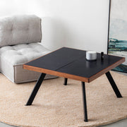 THE LOW TABLE / インド産 黒みかげ石 × ラバーウッド × Black Steel