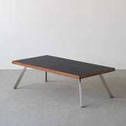 THE LOW TABLE / インド産 黒みかげ石 × ラバーウッド × Stainless
