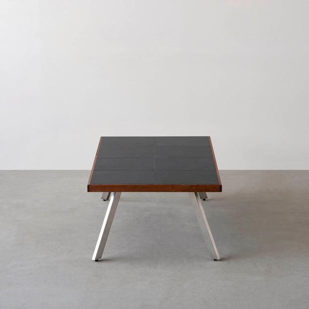 THE LOW TABLE / インド産 黒みかげ石 × ラバーウッド × Stainless