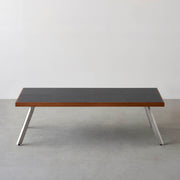 THE LOW TABLE / インド産 黒みかげ石 × ラバーウッド × Stainless