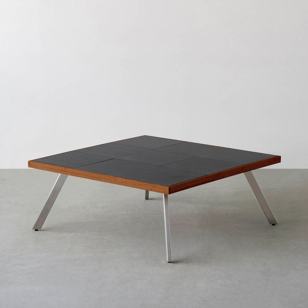 THE LOW TABLE / インド産 黒みかげ石 × ラバーウッド × Stainless