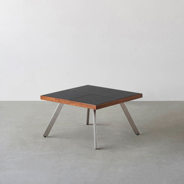 THE LOW TABLE / インド産 黒みかげ石 × ラバーウッド × Stainless