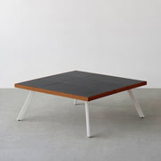 THE LOW TABLE / インド産 黒みかげ石 × ラバーウッド × White Steel