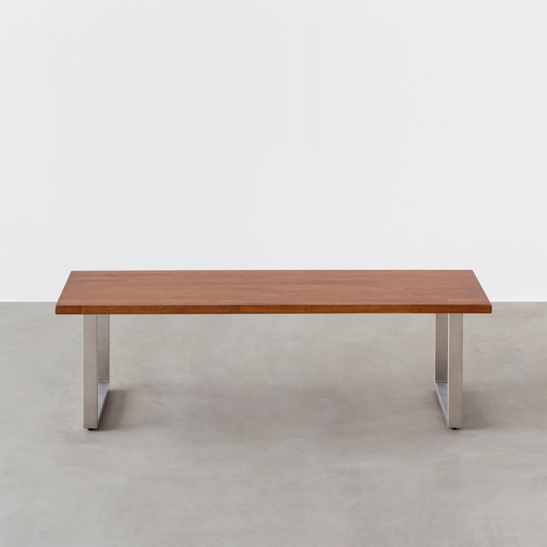 KANADEMONO THE LOW TABLE / ラバーウッド ブラウン THE TABLE / ラバーウッド ナチュラル × Black Steel – KANADEMONO