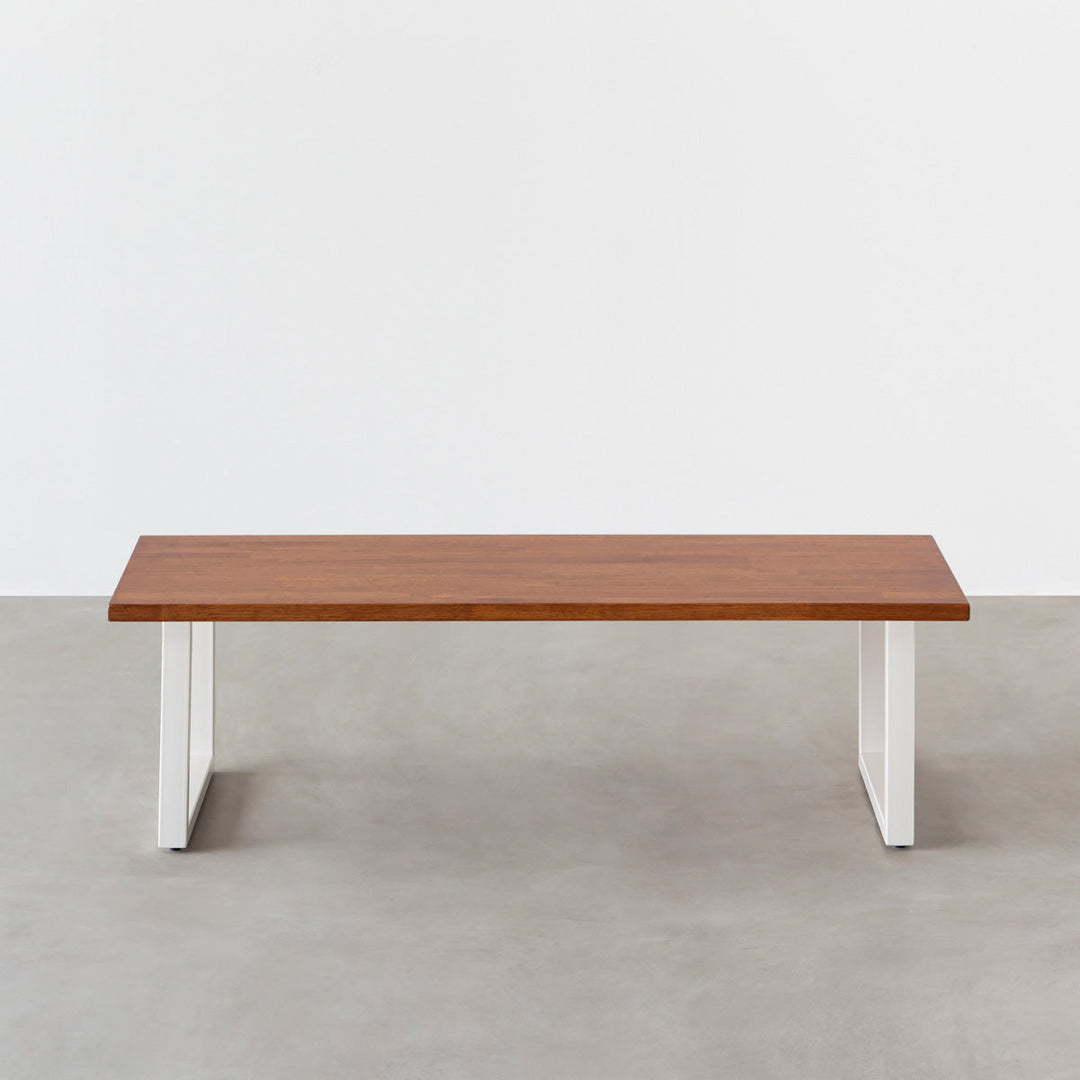 KANADEMONO THE LOW TABLE / ラバーウッド ブラウン THE LOW TABLE / ラバーウッド ブラウン × White Steel – KANADEMONO