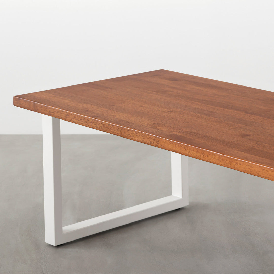 KANADEMONO THE LOW TABLE / ラバーウッド ブラウン THE LOW TABLE / ラバーウッド ブラウン × White Steel – KANADEMONO