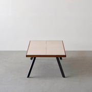 THE LOW TABLE / 砂岩 ブランコドマール × ラバーウッド × Black Steel