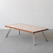 THE LOW TABLE / 砂岩 ブランコドマール × ラバーウッド × Stainless