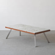 THE LOW TABLE / 大谷石 × ラバーウッド × Stainless