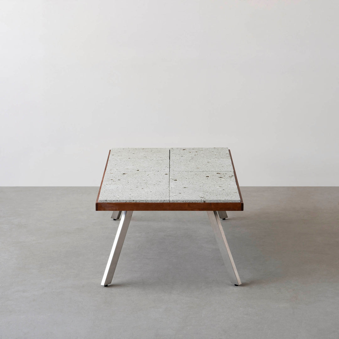 THE LOW TABLE / 大谷石 × ラバーウッド × Stainless – KANADEMONO
