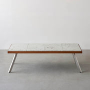 THE LOW TABLE / 大谷石 × ラバーウッド × Stainless