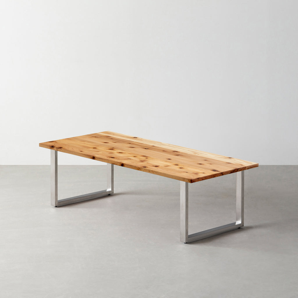 THE LOW TABLE / 無垢 杉 × Stainless – KANADEMONO