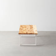 THE LOW TABLE / 無垢 杉 × White Steel – KANADEMONO
