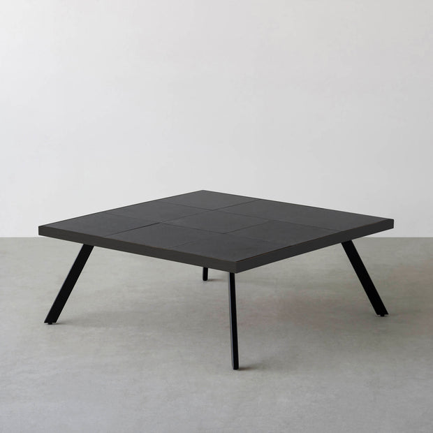 THE LOW TABLE / インド産 黒みかげ石 × ラバーウッド × Black Steel