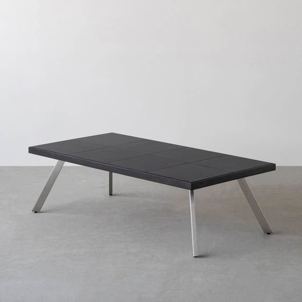 THE LOW TABLE / インド産 黒みかげ石 × ラバーウッド × Stainless