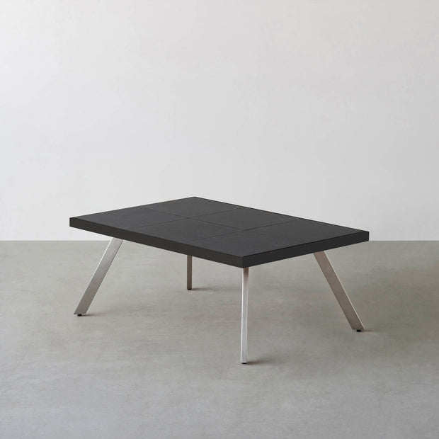 THE LOW TABLE / インド産 黒みかげ石 × ラバーウッド × Stainless