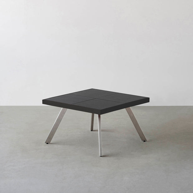 THE LOW TABLE / インド産 黒みかげ石 × ラバーウッド × Stainless