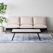 THE LOW TABLE / 大谷石 × ラバーウッド × Black Steel