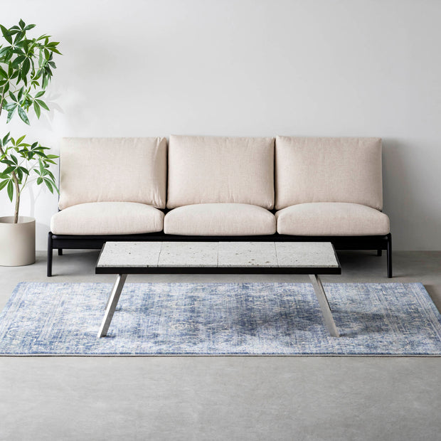 THE LOW TABLE / 大谷石 × ラバーウッド × Stainless