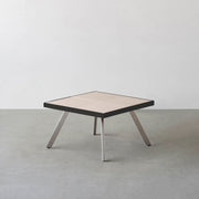 THE LOW TABLE / 砂岩 ブランコドマール × ラバーウッド × Stainless