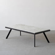 THE LOW TABLE / 大谷石 × ラバーウッド × Black Steel