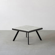 THE LOW TABLE / 大谷石 × ラバーウッド × Black Steel