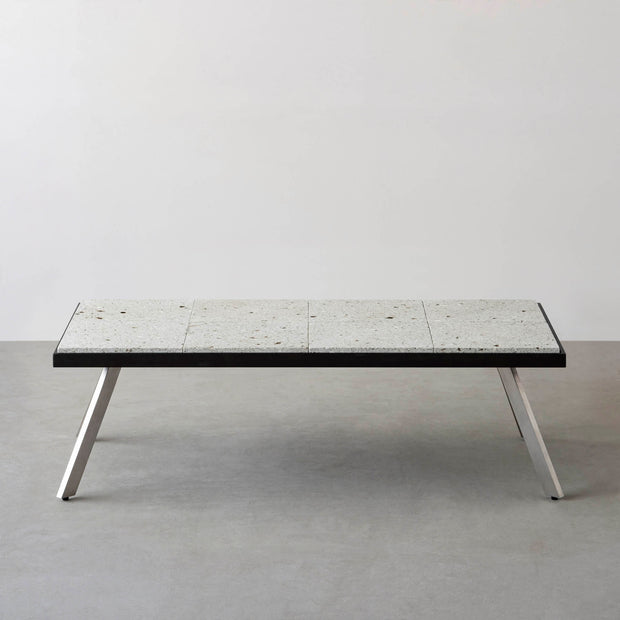 THE LOW TABLE / 大谷石 × ラバーウッド × Stainless