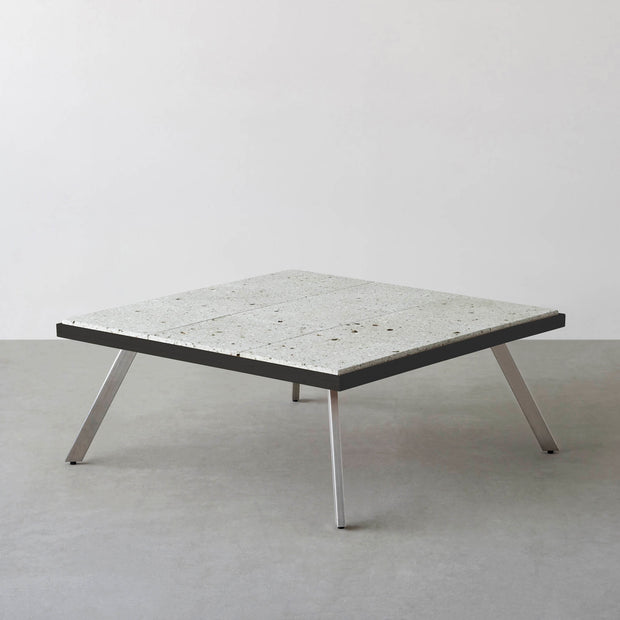 THE LOW TABLE / 大谷石 × ラバーウッド × Stainless