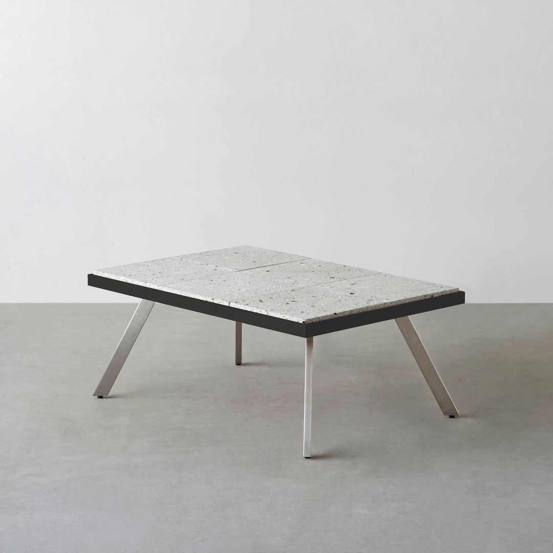 THE LOW TABLE / 大谷石 × ラバーウッド × Stainless – KANADEMONO