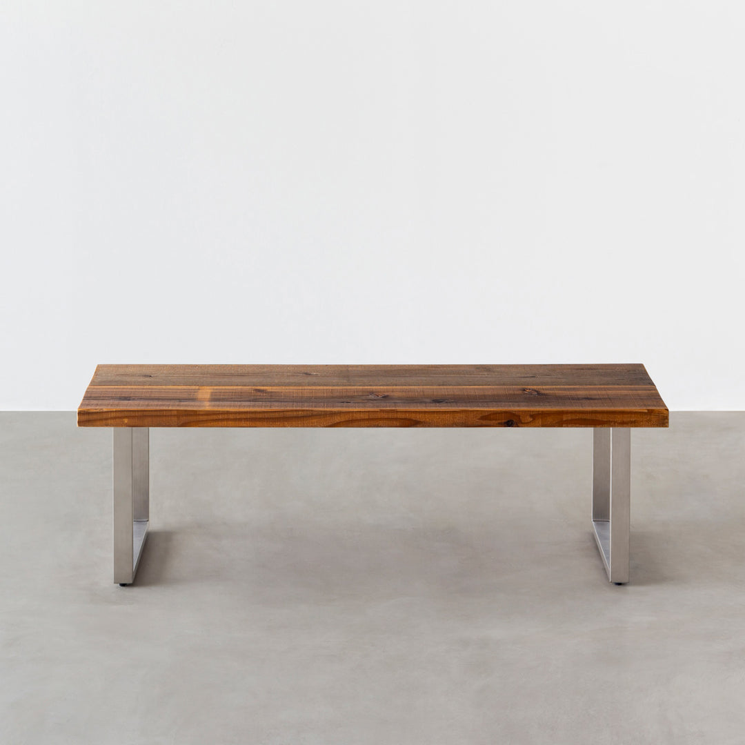 THE LOW TABLE / 無垢 杉 ヴィンテージスタイル × Stainless