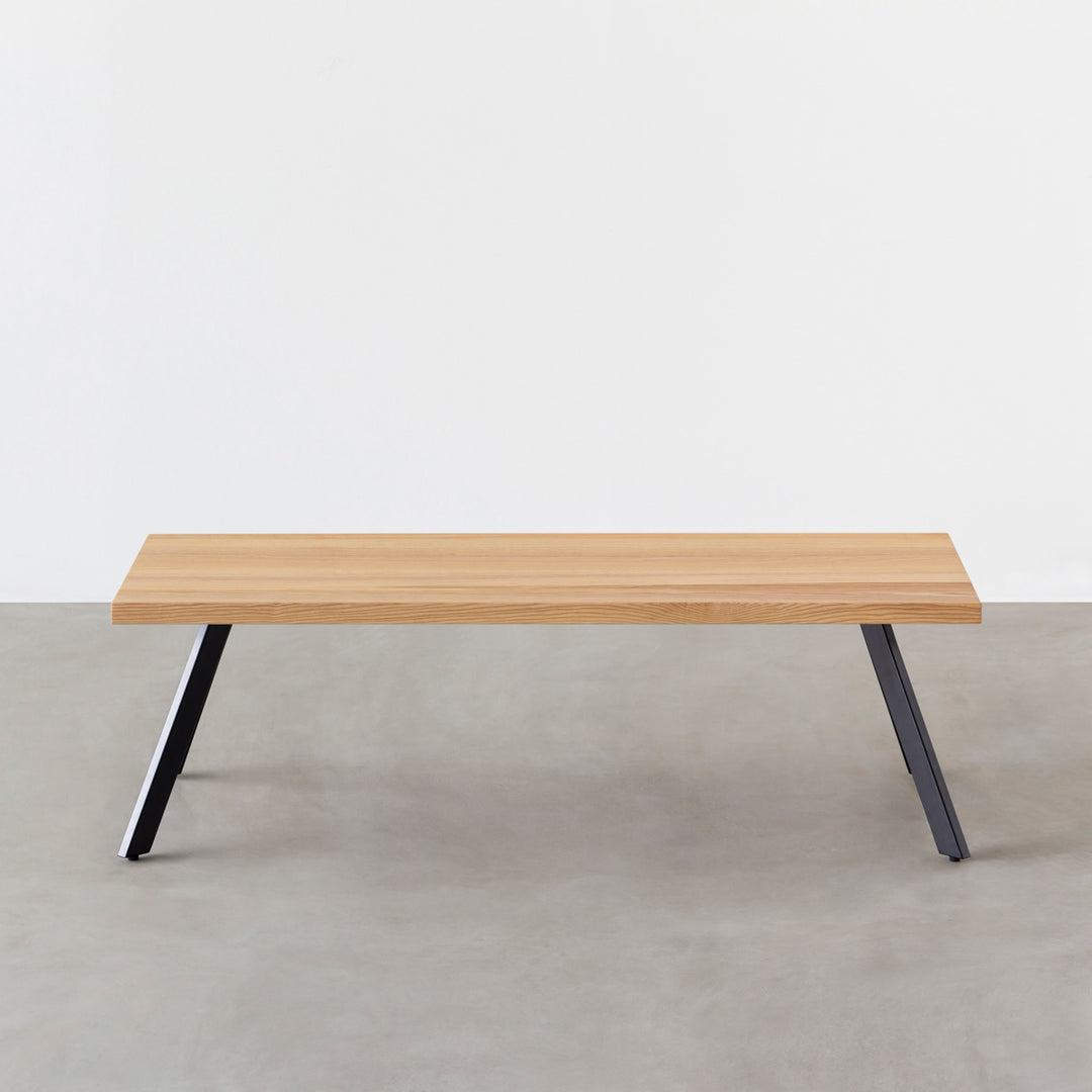 THE LOW TABLE / 無垢 ホワイトアッシュ × Black Steel – KANADEMONO