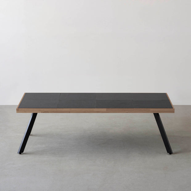 THE LOW TABLE / インド産 黒みかげ石 × ラバーウッド × Black Steel