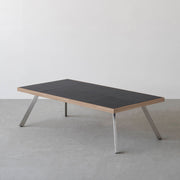 THE LOW TABLE / インド産 黒みかげ石 × ラバーウッド × Stainless