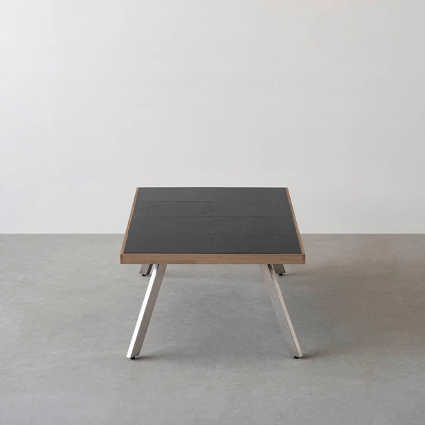 THE LOW TABLE / インド産 黒みかげ石 × ラバーウッド × Stainless