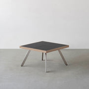 THE LOW TABLE / インド産 黒みかげ石 × ラバーウッド × Stainless