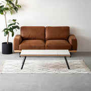 THE LOW TABLE / 大谷石 × ラバーウッド × Black Steel