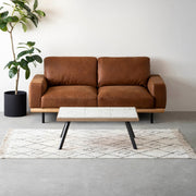 THE LOW TABLE / 大谷石 × ラバーウッド × Black Steel