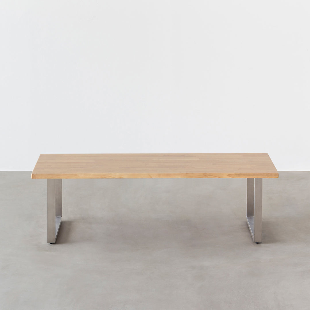 THE LOW TABLE / ラバーウッド アッシュグレー × Stainless – KANADEMONO