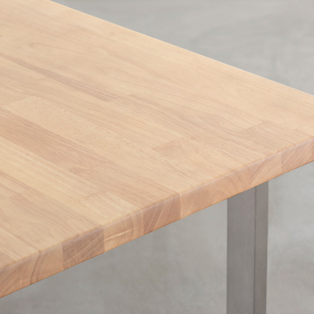 THE LOW TABLE / ラバーウッド アッシュグレー × Stainless – KANADEMONO