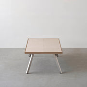 THE LOW TABLE / 砂岩 ブランコドマール × ラバーウッド × Stainless