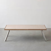 THE LOW TABLE / 砂岩 ブランコドマール × ラバーウッド × Stainless