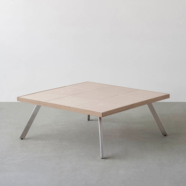 THE LOW TABLE / 砂岩 ブランコドマール × ラバーウッド × Stainless