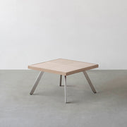 THE LOW TABLE / 砂岩 ブランコドマール × ラバーウッド × Stainless
